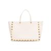 Leather Studded Decorative Tote Bag Women Handbags White VW2B0I66UKI-I16