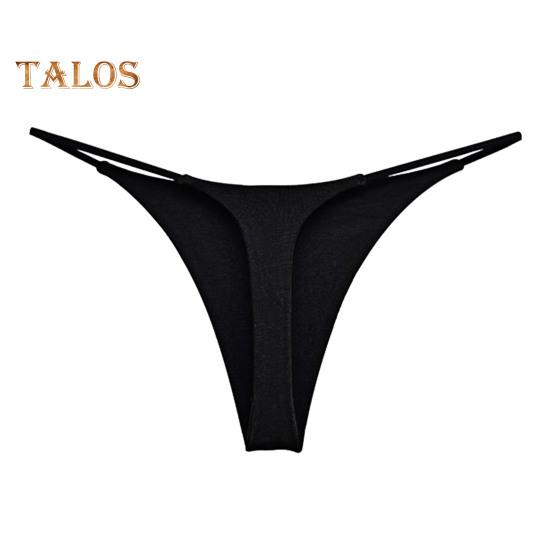 

Женские трусики однотонные с низкой талией двухслойные бикини стринги бесшовные эластичные трусы соблазнительные стринги женское нижнее белье L