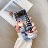 Winter Snow Scene Snowman Christmas Tree Clear Phone Case for Samsung Galaxy Z Flip 7 Flip 6 4 3 Folding Cover for Z Flip7 Flip5