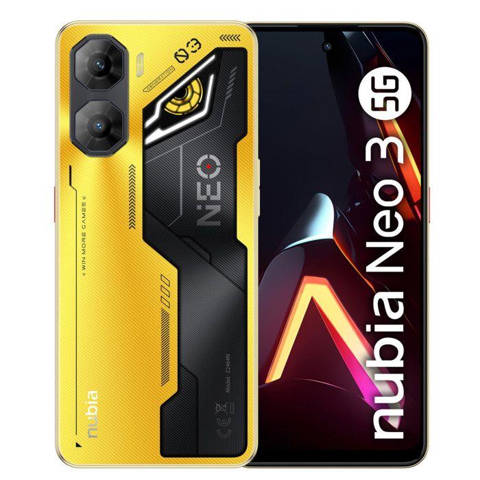 Generalüberholt - Nubia Neo 3 5G Smartphone Gaming 6.8" FHD+ 120Hz, 8GB RAM + 256GB ROM, Android 15, Kamera 50MP, Batterie 5230mAh, Dual-SIM, NFC, Tit