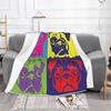 Pug Pop Art By Aireal Apparel Hot Sale Printing High Qiality Warm Flannel Blanket Pug Life Pugs Not Drugs Love Pugs Pug Lover I