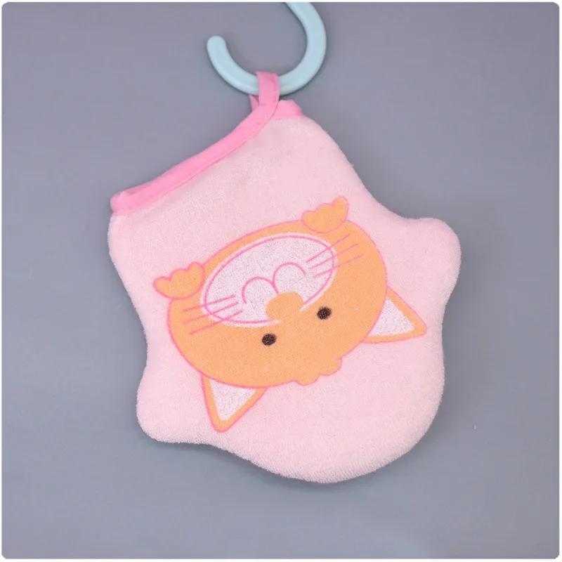 Soft Cartoon Body Scrub Mitt, Exfoliating Bath Towel, Full-Body Cleaning Cloth, Specialized Back Care Tool for Bathroom (1pc)