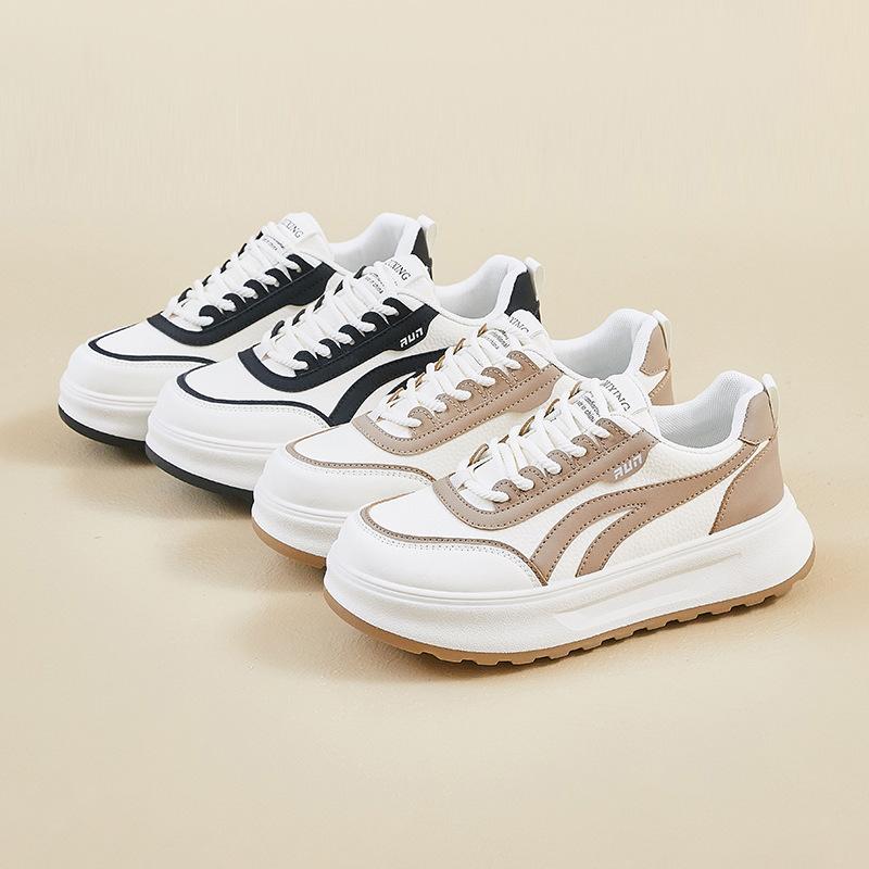 Muffin thick baseplate shoes women's shoes spring new versatile soft sole heightening sports and leisure shoes