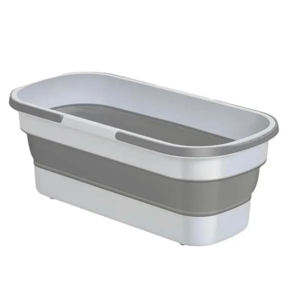 

Universal Collapsible Bucket Multi-use Mop Bucket Storage Basket Foldable Cleaning Bucket Washing белый