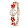 Roségoldene Gänseblümchen- & Blumen-Epoxid-Damenarmbanduhr - Koreanische Mode