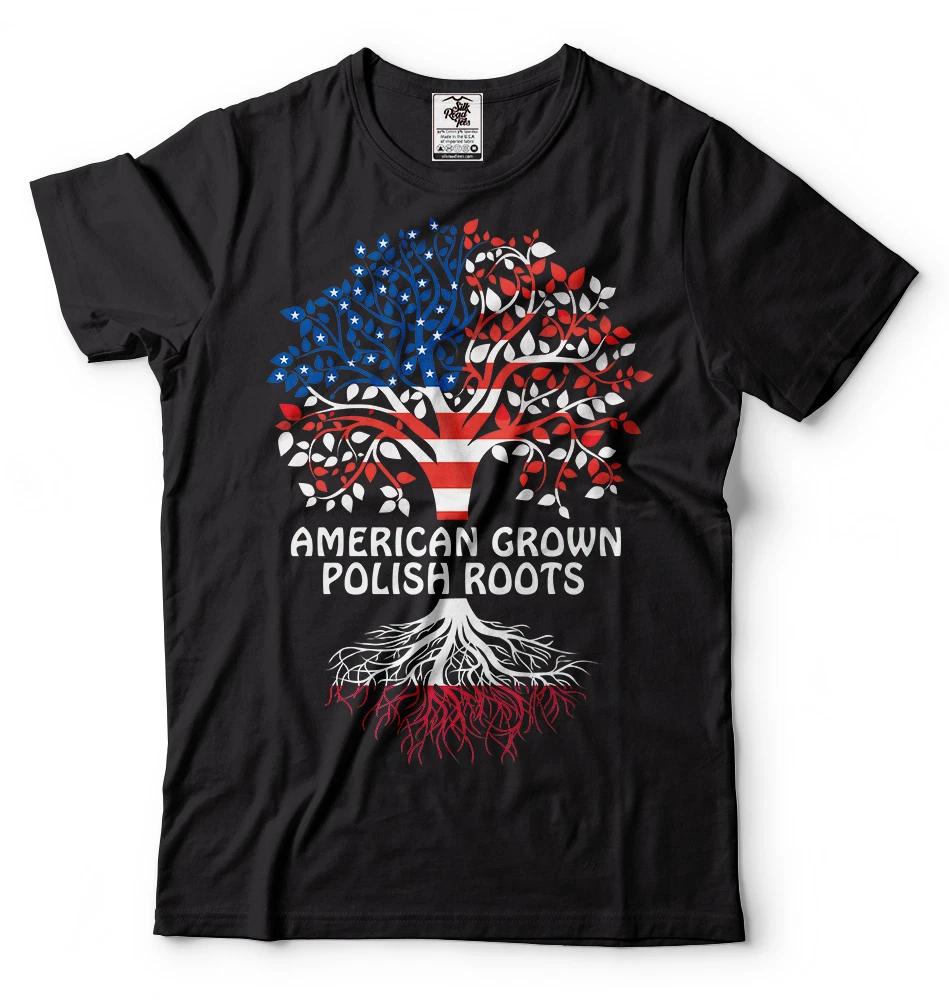 Poland American USA T-shirt American Polish T-shirt Tee Heritage Country Tee 3XL