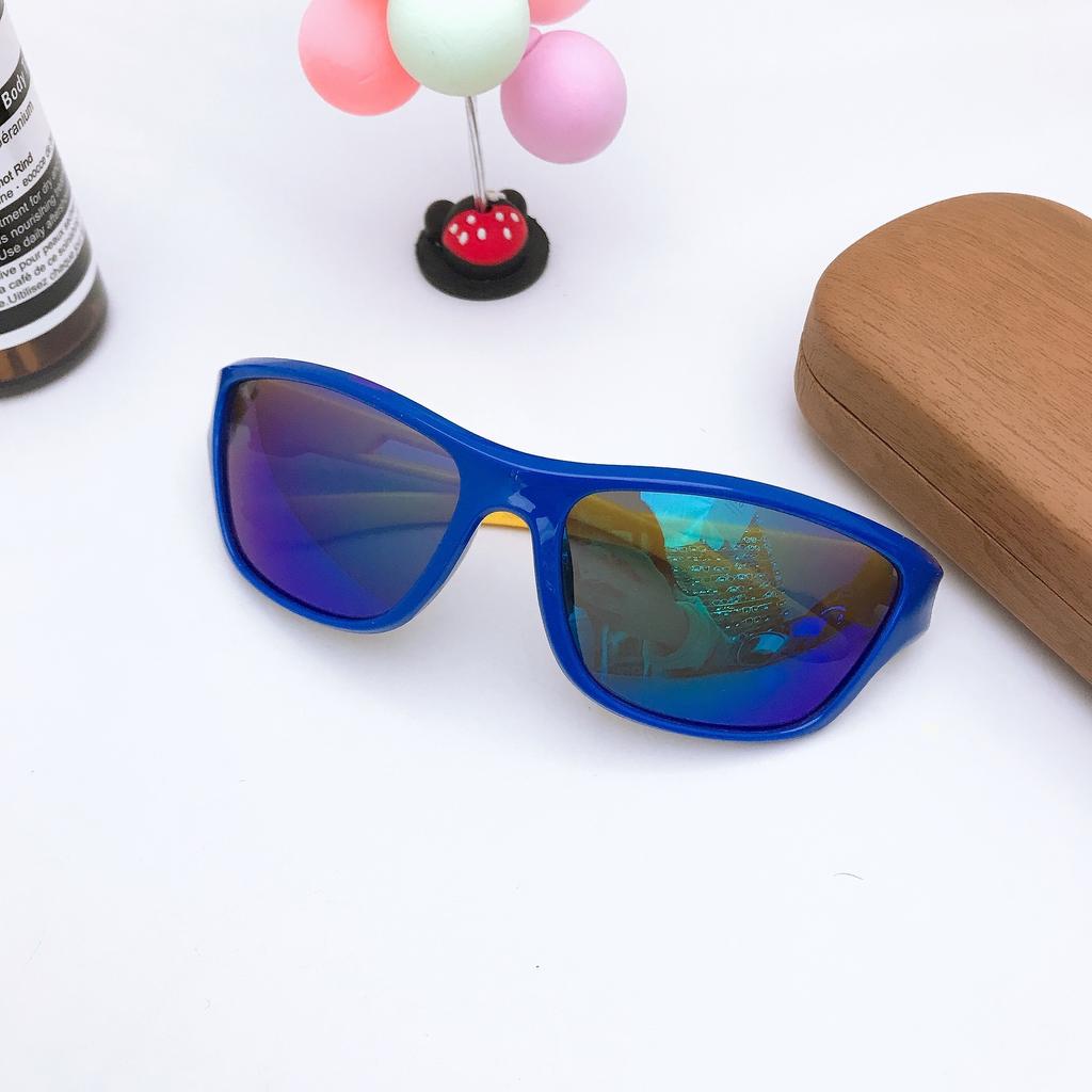 Children'S Bright Black Frame Sports Going Out Eye Protection 3D Three-Dimensional Sunshade Sunscreen Glasses