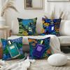 Luxury Perfume Illustration Pillow Case Office Sofa Dorm Chair Back Short Plush Double-sided Printing Home  Cushion Cover