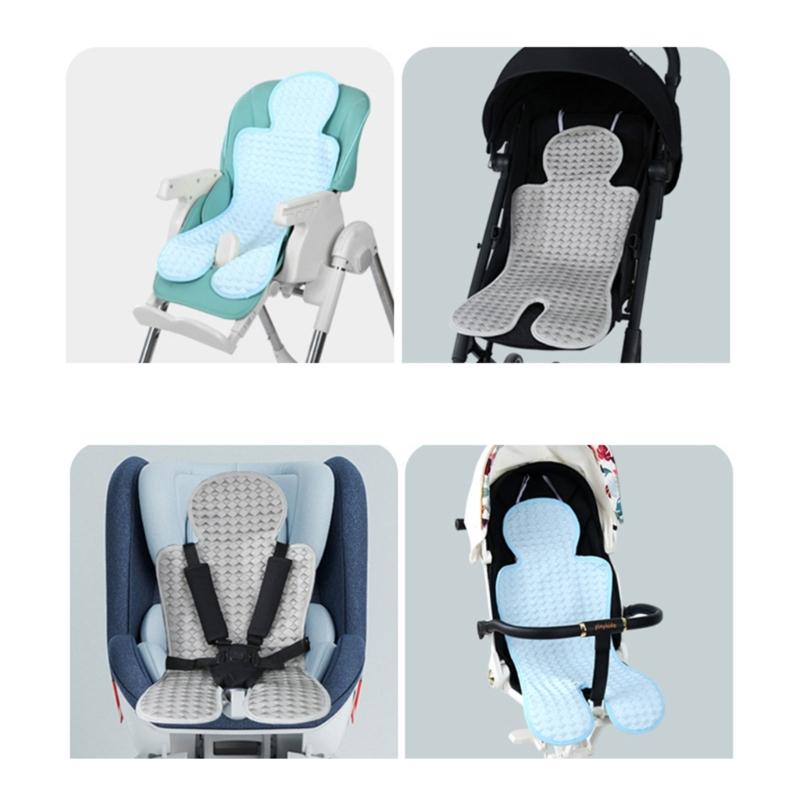 Universal Baby Cooling Pad Pushchair Seat Lining Soft & Breathable Pram Cushion Mat for Strollers and Dining Chair