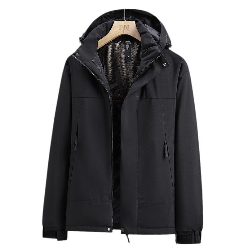 Autumn and winter men's graphene thickened warm charge cotton jacket men's and women's sports windproof jacket jacket trendy cotton clothes