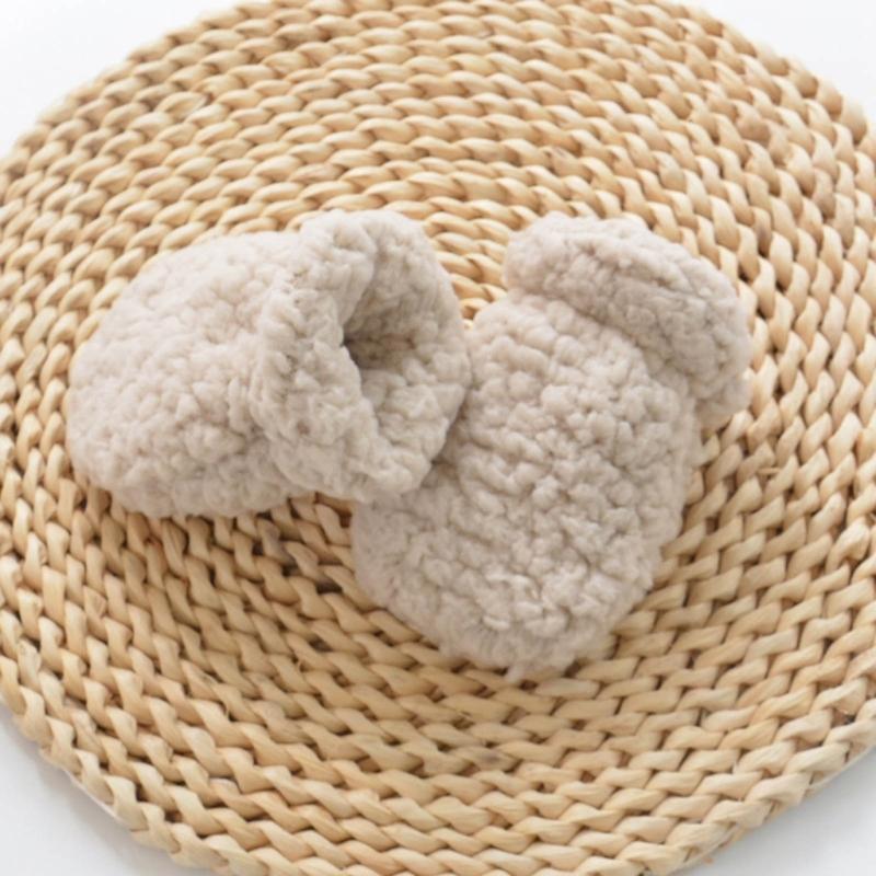 Infant Anti Scratch Gloves Stylish Winter Mittens for Babies Practical Newborn Mittens Soft & Insulated Mittens Gift
