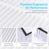 5PCS Dust Capture Vacuum Cleaner Filter Robot Vacuum Filter for Roidmi EVE Plus Floor Cleaning
