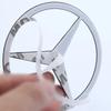 Zrvmt3 2025 Hot 90mm ABS Chrome Black Logo Mercedes Emblem Rear Star Badge For Mercedes Benz W203 W206 W212 X253 W167 W166 W247 C E GLA