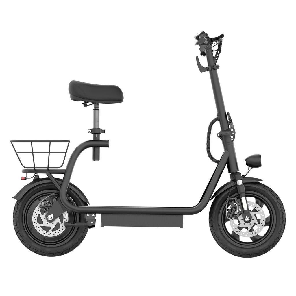 Elektrická koloběžka NANROBOT M5, Černá, Pro městské dojíždění, Kotoučová brzda