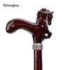 Bastón de Moda de Madera de Caballo Marrón Bastón Decorativo Cospaly Halloween Madera Maza Muleta Varita Báculo 96cm
