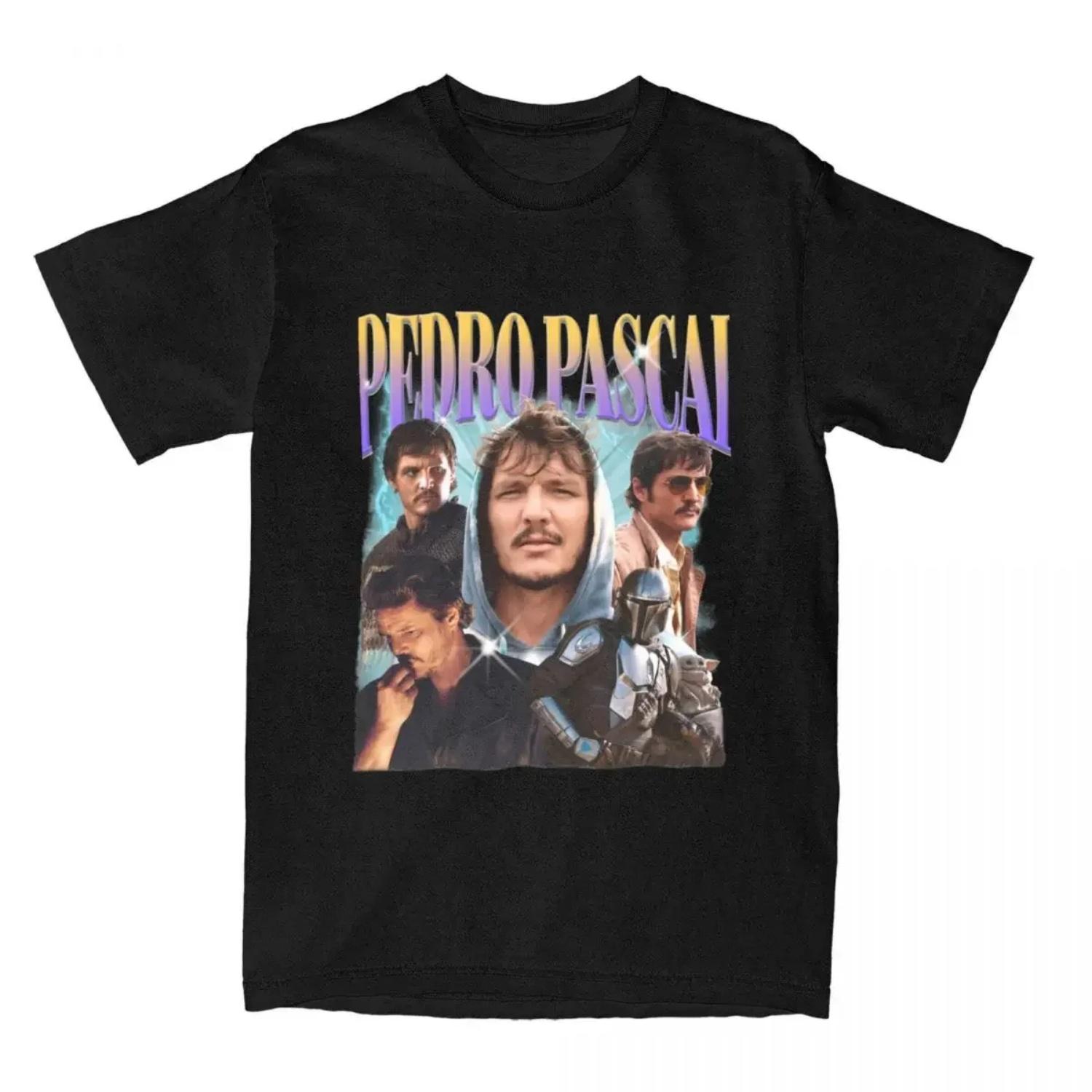 

Bootleg Pedro Pascal T Shirt Vintage T Shirt Unis Streetwear Short Sleeve Pedro Pascal Plus Size T Shirt Women S
