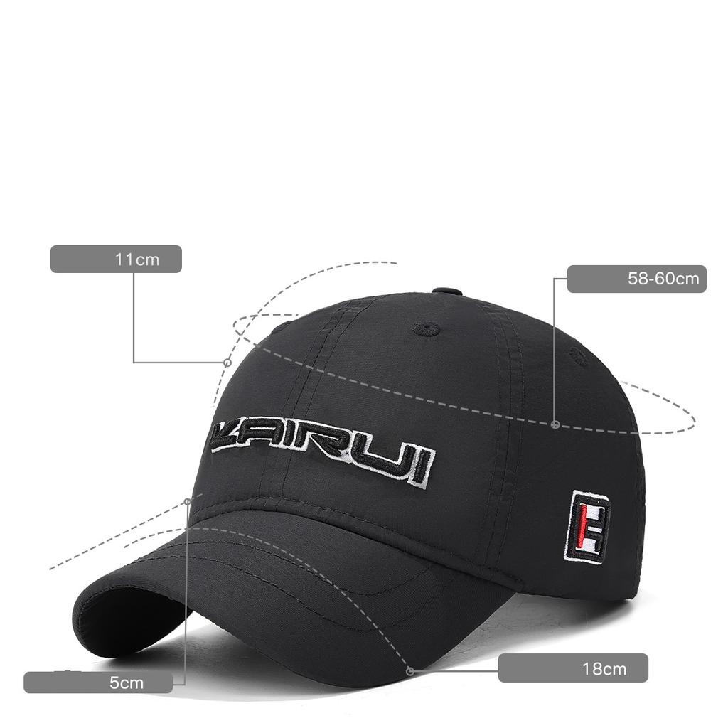 Kerry Original Four-Season Quick-Dry Waterproof 5cm Short-Brim Baseball Cap Outdoor Sun Hat Fashionable Dad Cap