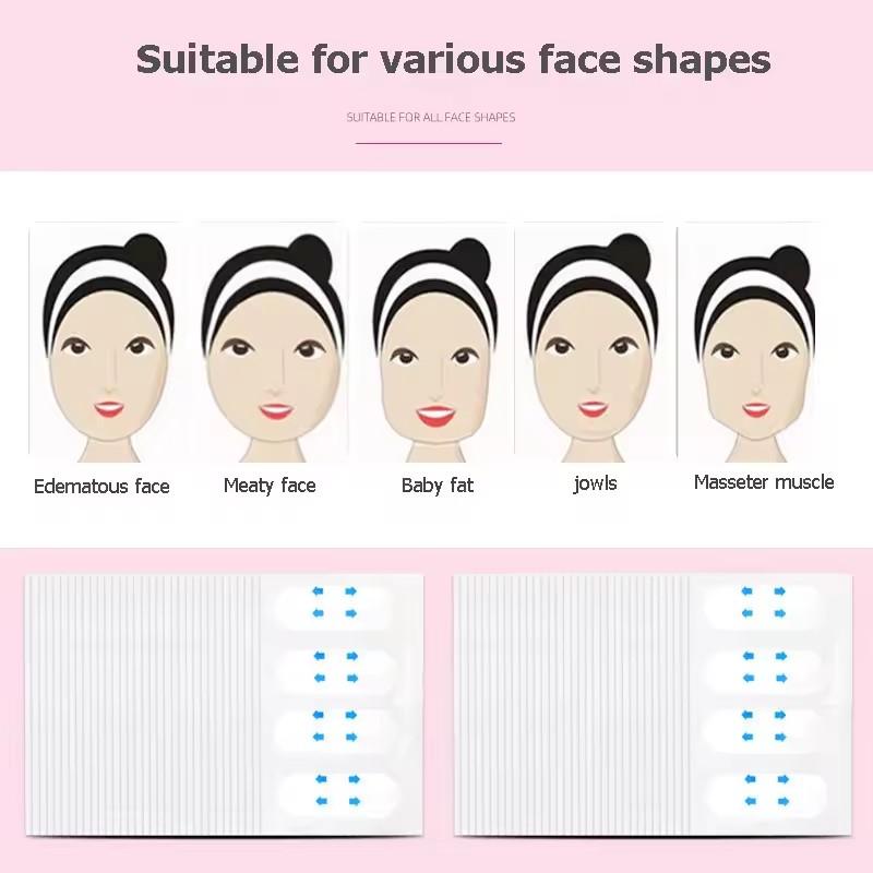 V Thin Face Lift Tape Invisible Face Lifter Sticker Removal Stickers Tighten Chin Fade Fine Lines Shape V-Shaped Wrinkle Removal