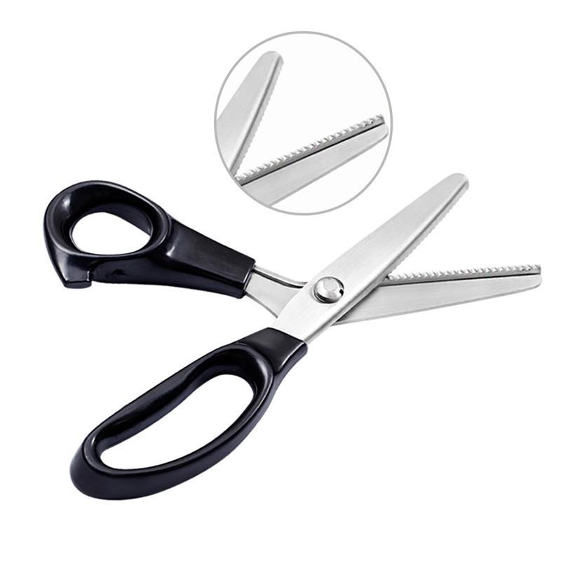 Multiple Sizes Dressmaking Scalloped Edge Pinking Shears Scissors Clipper Cutter Sewing Professional Tailor Cloth Tailoring