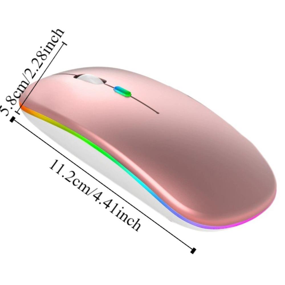 Colorful Wireless Mouse LED Light Gaming Bluetooth Mouse Computer Silent Mouse  Office/Home