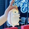 Plush Hedgehog Keychain With Pearl Chain For Bag And Gift For Kids