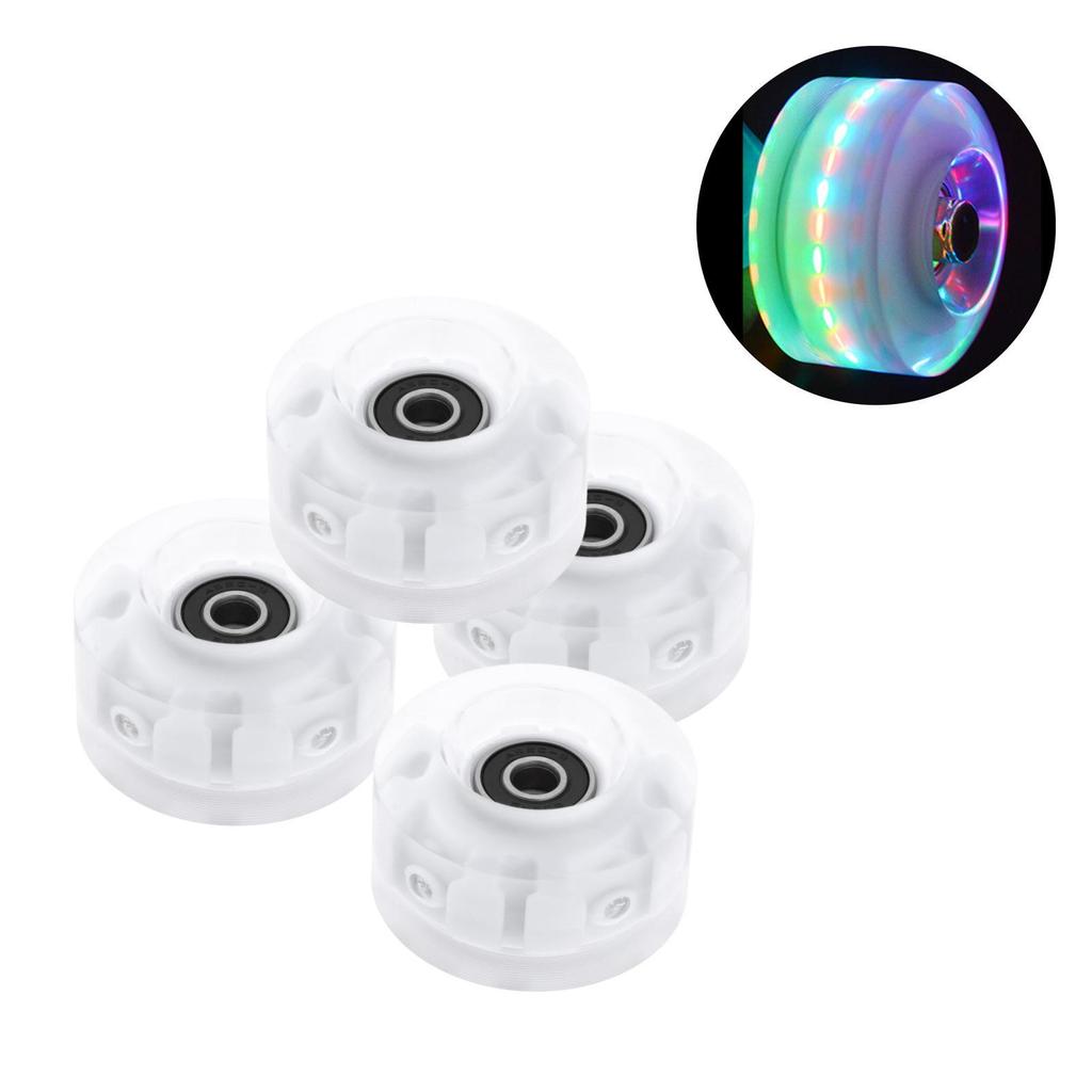 4 Packung Roller Skate Wheels with Bearings for Double Row Skateboard