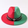 Popular European and American Classic Double-color Wide-brimmed Top Hat Men's and Women's Fashion OL Style Cowboy Hat Jazz Hat