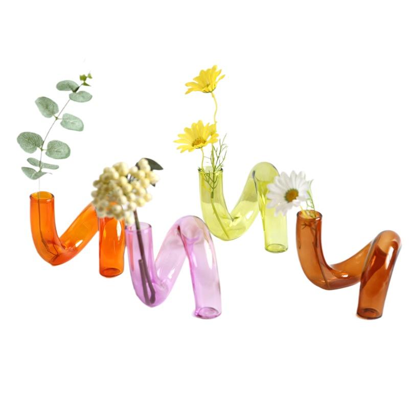 1PC Vase Home Decor Candle Holder European Glass Candle Holder Wedding Decoration Multiple Options Available