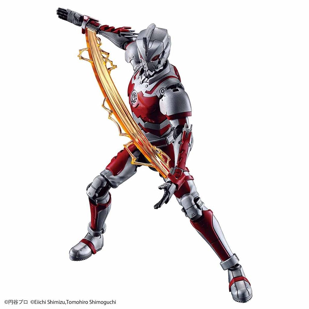 BANDAI SPIRITS Model standard ULTRAMAN ULTRAMAN SUIT la scara A, model din plastic, Figure-rise 1/12, codificat prin culori