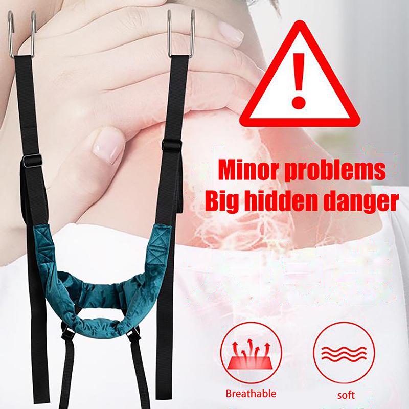 Hanging Neck Stretching Cervical Spondylosis Treatment Device Cervical Spine Orthosis Traction Frame Cervical Neck Traction Belt
