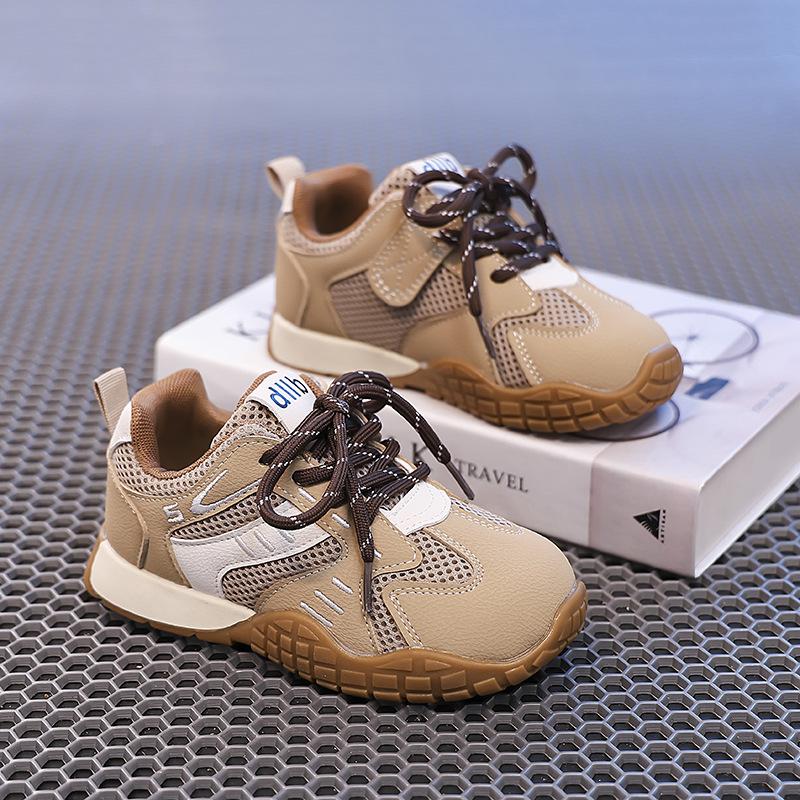 

Girls sneakers 2025 autumn new children s mesh breathable running shoes fashionable versatile boys Forrest Gump shoes tide 30 хаки