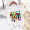 Sprunki Character Game Print Cartoon Cute Kids T Shirt Girls Summer Tops Baby Boys Clothes Children Short Sleeve O-Neck T-shirts