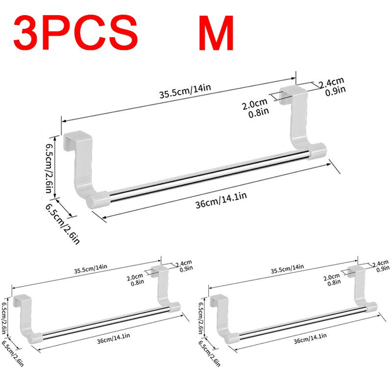 Stainless Steel Towel Rack Kitchen Towel Holder Sink Accessories Bathroom Towel Holder Under Sink Organizer SNJ004