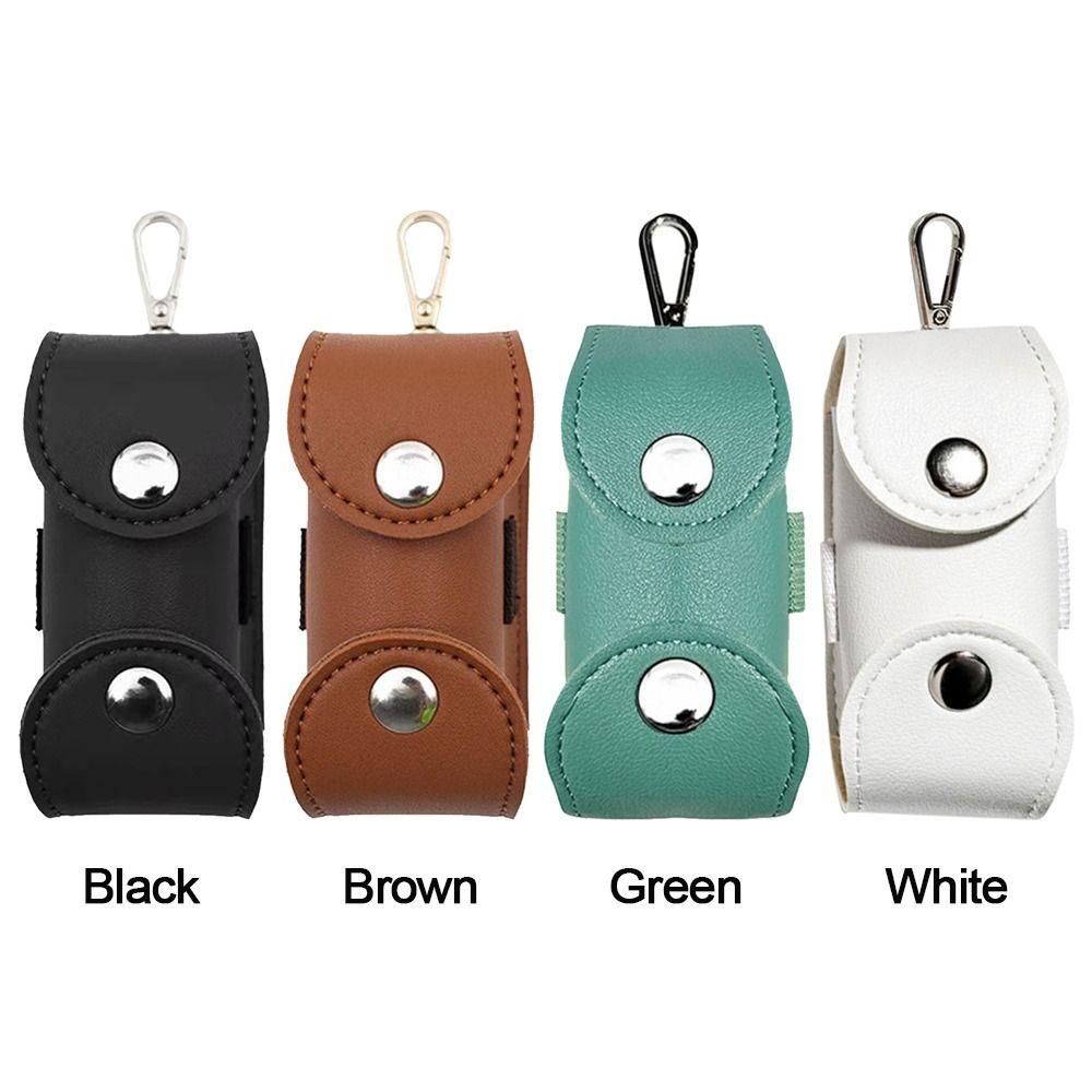 PU Leather Golf Ball Storage Pouch Small Waist Bag Portable Mini Ball Storage Bags  Golf Sports