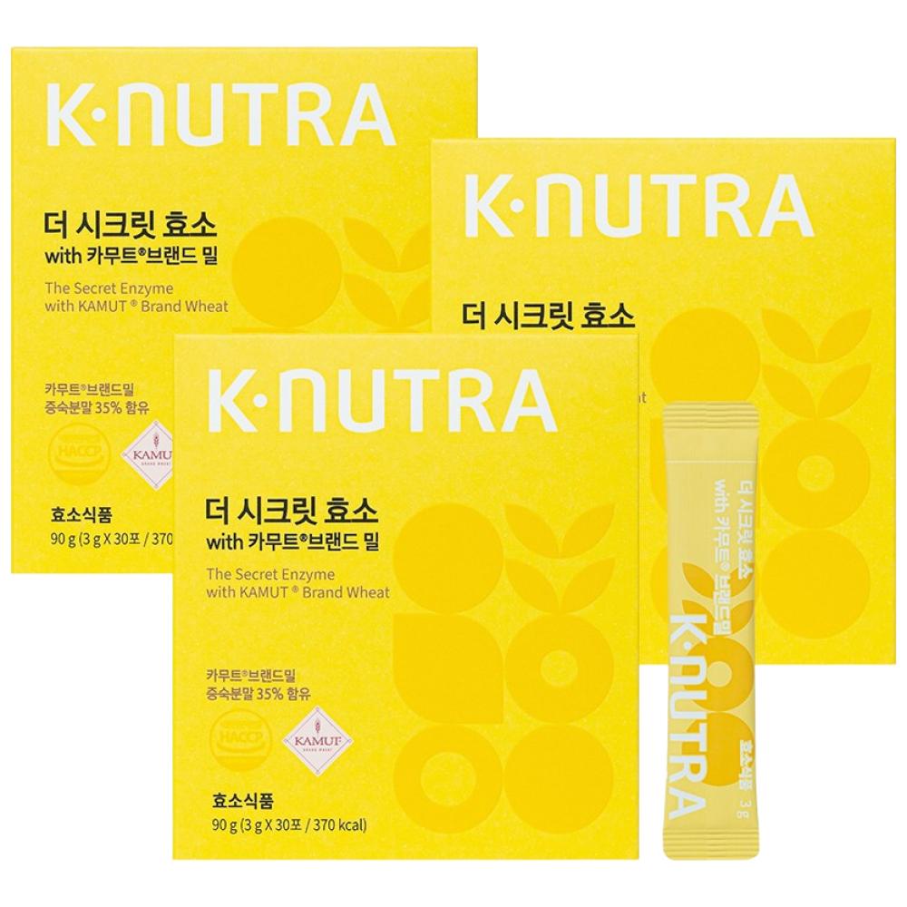 with K-Nutra The Secret Enzyme Kamut Brand Meal 3 Boxes (30 servings)
