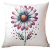 New Glitter Daisy Printed Pillowcase Light Luxury Floral Home Living Room Sofa Cushion Pillowcase
