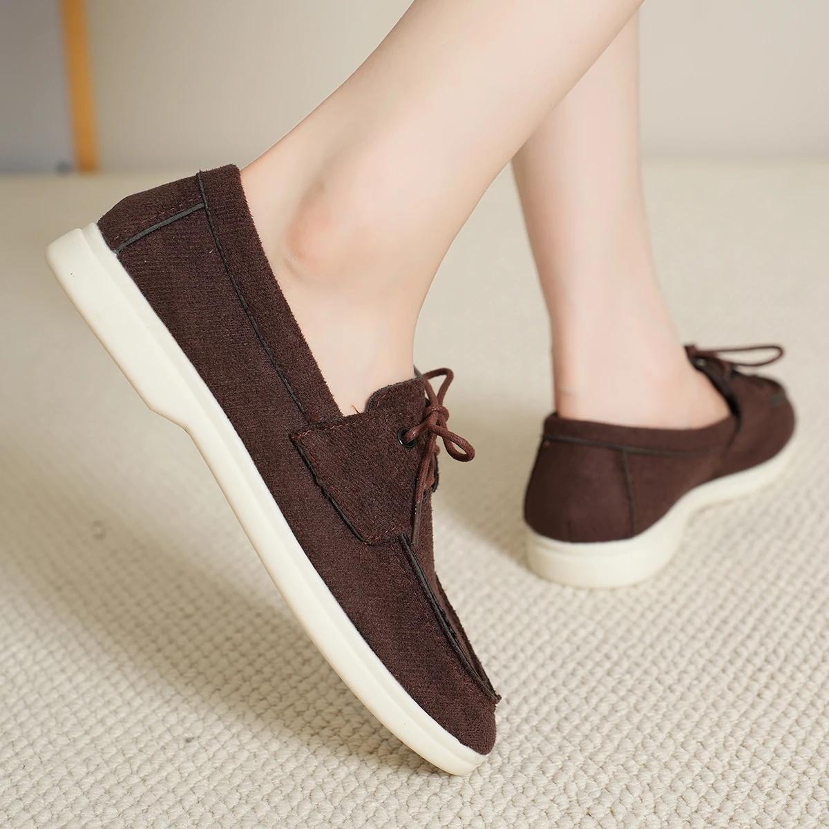 Модные женские повседневные туфли на шнуровке — фото 4