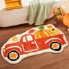 Aesthetic Wave Tufted Carpet Bathroom Antislip Mat Ocean Sea Blue Plush Carpet Home Ornament Livingroom Decoration Bedroom Rug