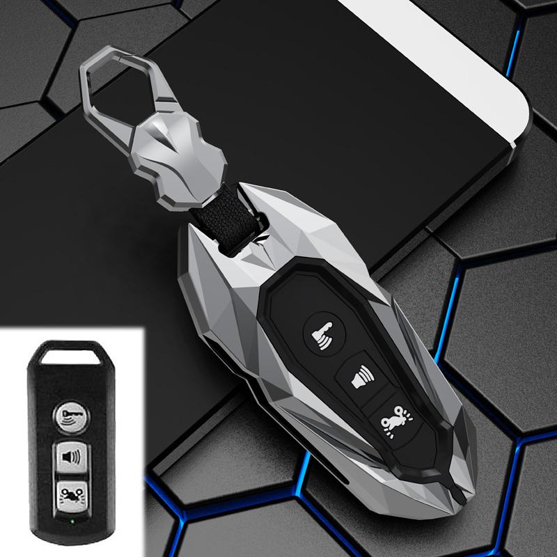 

Zinc Alloy Car Key Case Smart Remote Control Fob Cover For Honda Airblade 125 C125 Super Cub Scooter Vario 150 PCX Forza 300