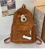 Schoolbag Simple junior high school schoolbag Female college student American retro niche ins Mori backpack Small casual backpack