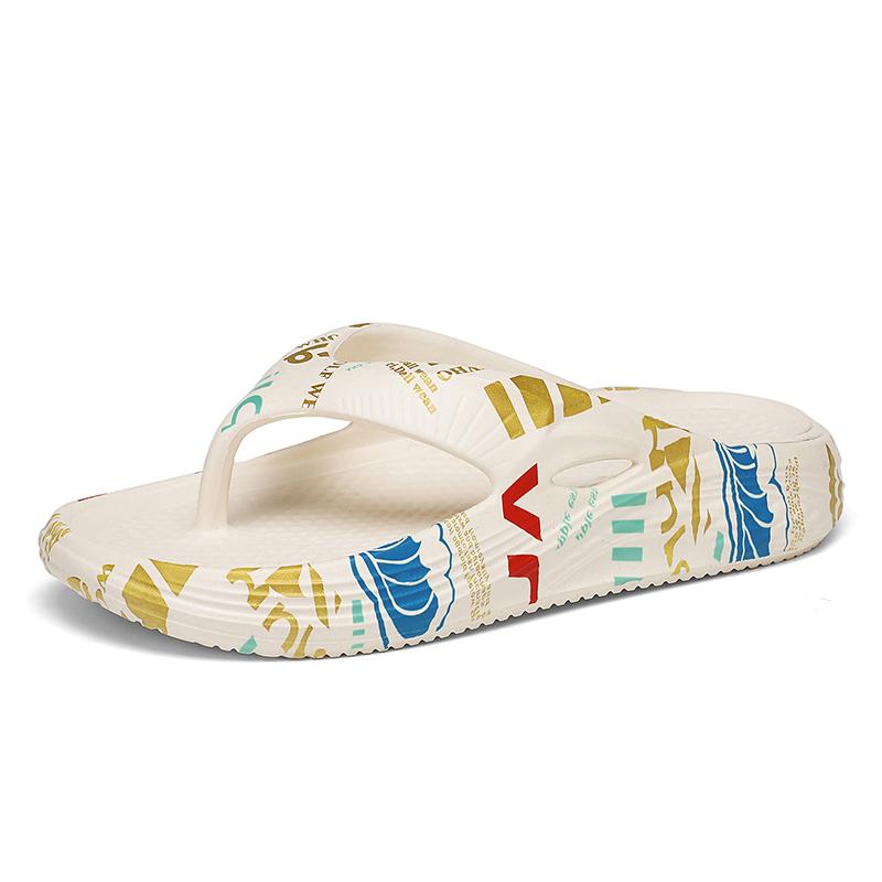 2Summer Flat Comfortable Lightweight Soft Soled Men's Sandals Outdoor Beach Flip-flops Wading Family Bathroom Men's Shoes