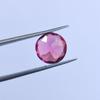 Ruby Shade Glass Stone, Round Faceted Cut 9 mm, 2.25 Carat Size stone.