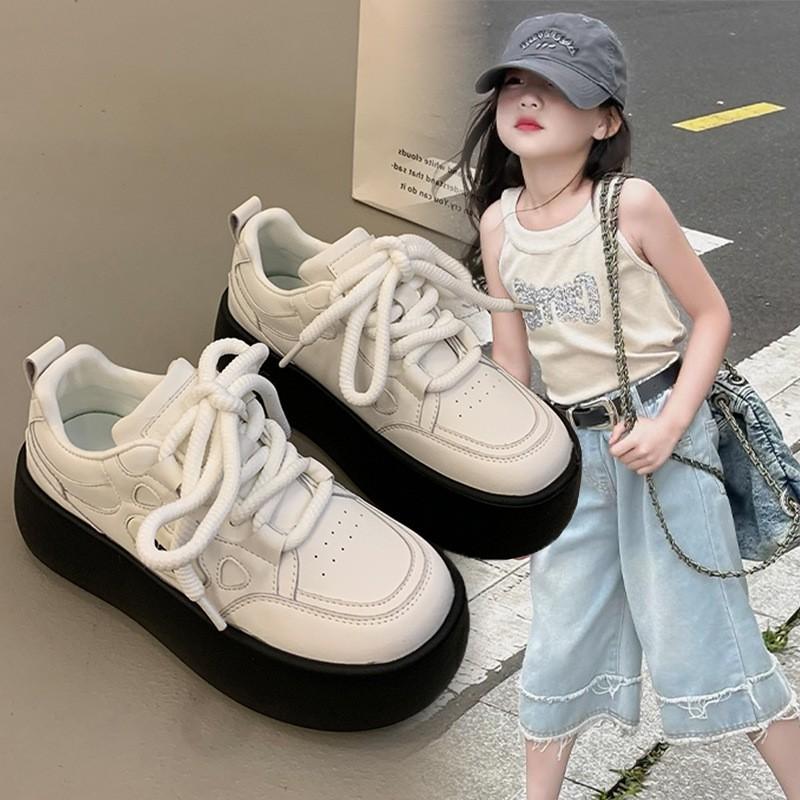 Zapatillas Gruesas para Niños Niñas Niños Zapatos Casuales para Caminar Con Correa de Velcro