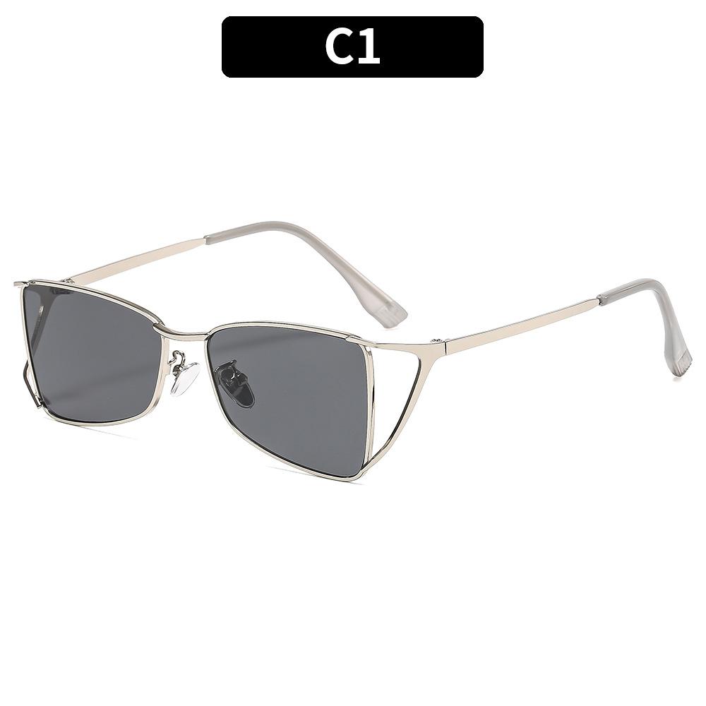 

Designer Eye Sunglasses Fashion Narrow Metal Frame Polarized Sun Glasses 100% Uv Protection For Women Men