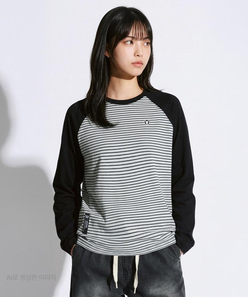 LIFEWORK Women'S Raglan Pattern Long Sleeve T-Shirt