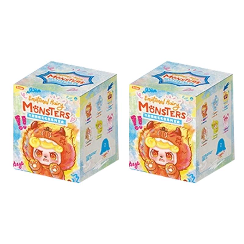 Q Baby Emotional Hairy Monster Blind Box Series Cute Ornament Backpack Doll Pendant Keychain Mysterious Box Surprise Gift
