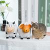 Wooden Animal Decor Set With Cute Round Shapes For Home And Gift Use
