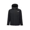 Li-Ning Minimalist Outdoor Windproof Water-Resistant Warm Comfortable Versatile Badminton Jacket With Hood Unisex Jacket Black AWBV031-1