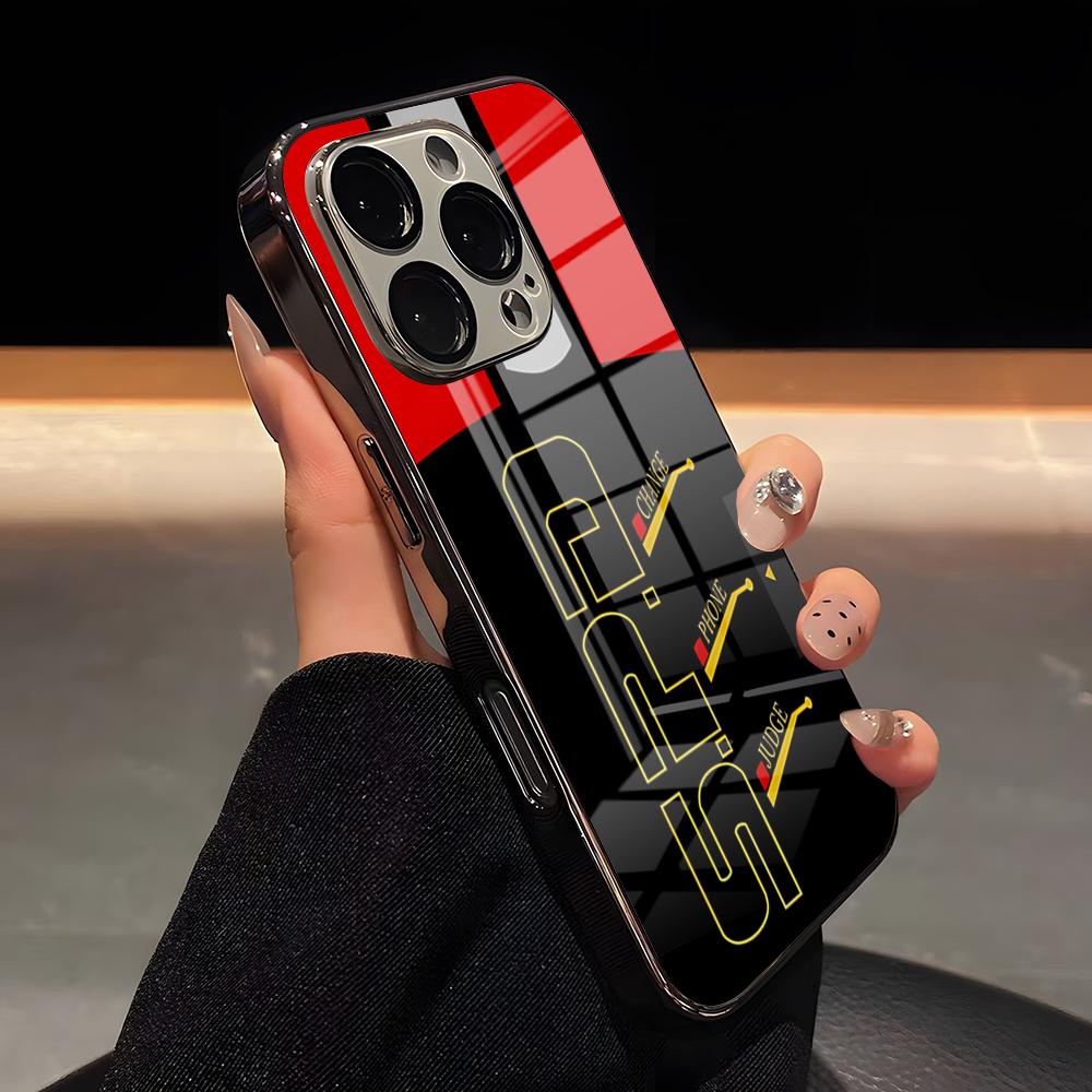 

Dekaranger SPD Morpher Phone Case Luxury Glass Phone Case For IPhone 17 16 15 14 13 12 11 Pro Max Plating Frame Cover iPhone 11 Pro