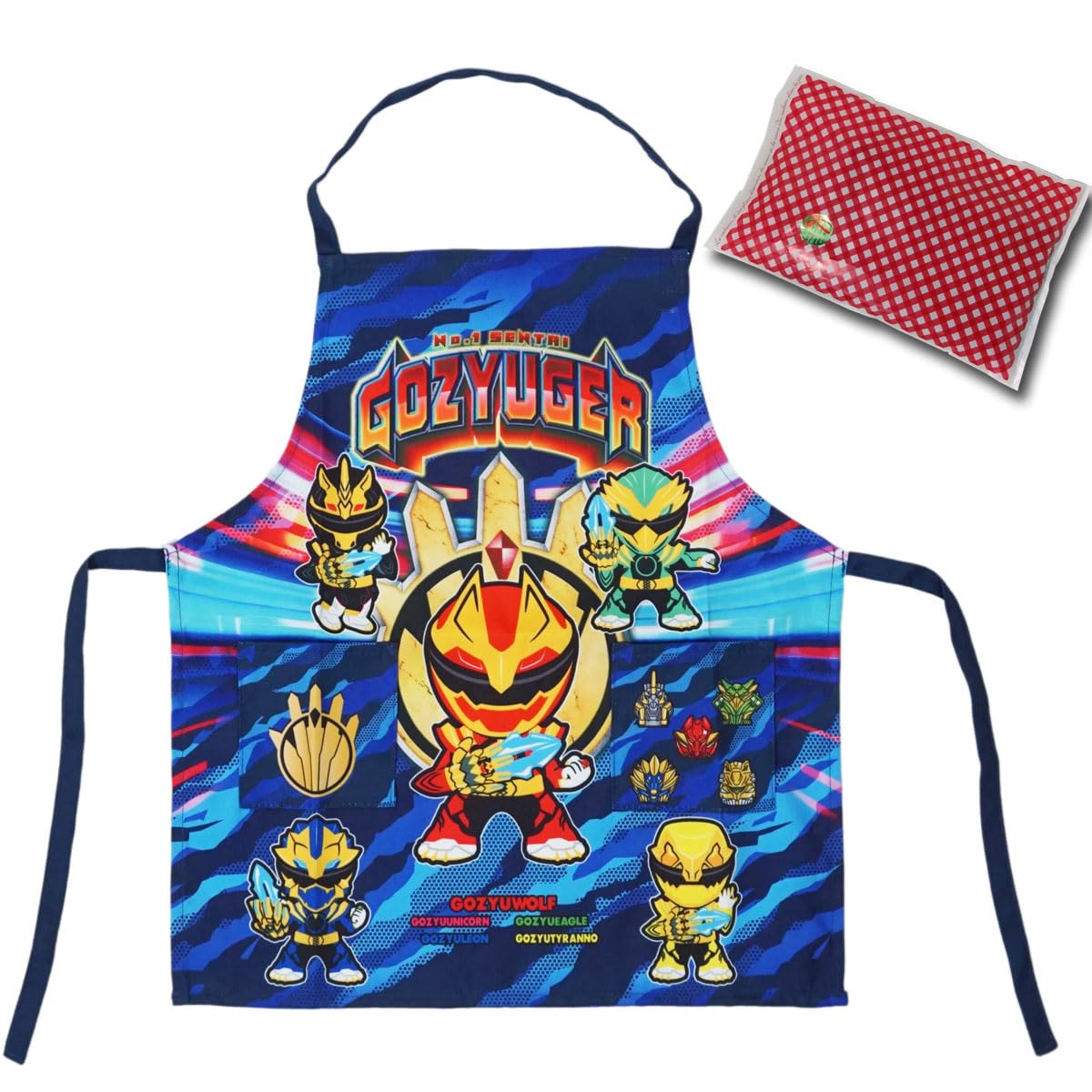 

Toraichi Gojuger Number One Sentai Apron Wrapping Set for All 110cm Sentai Kindergarten [Nomune Shoten] Children s Boys, Toddlers, Seasons, Size,